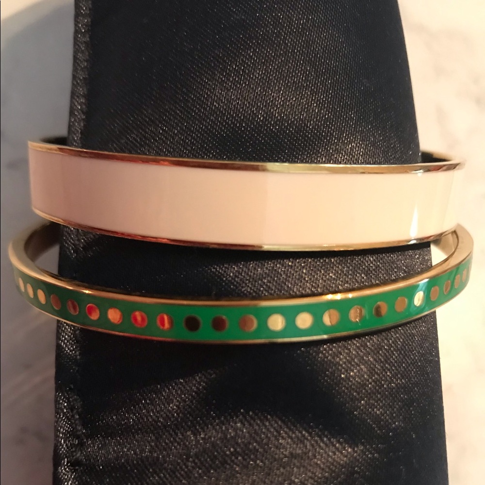 Two Kate Spade bangles Clean Slate & Et Cetera